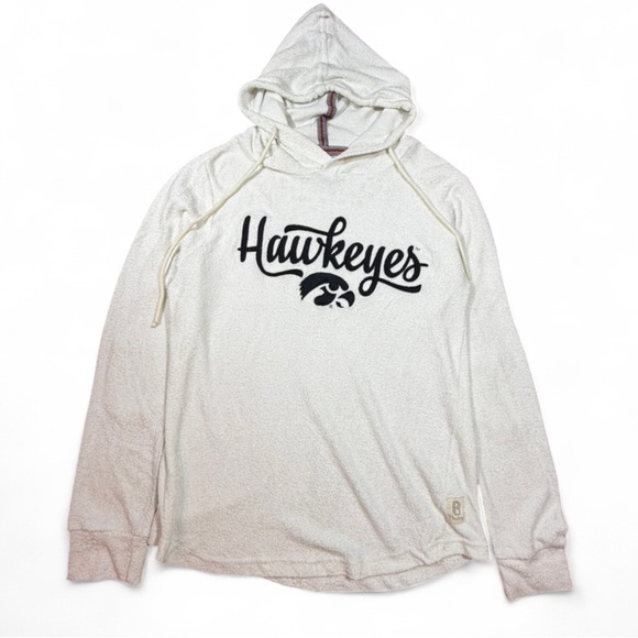 Pressbox Tops - Iowa Hawkeyes Pressbox Hooded Pullover | Small | NCAA Cozy Hoodie